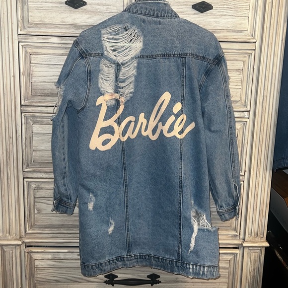 BARBIE missguided denim jacket US 4 - Picture 3 of 6